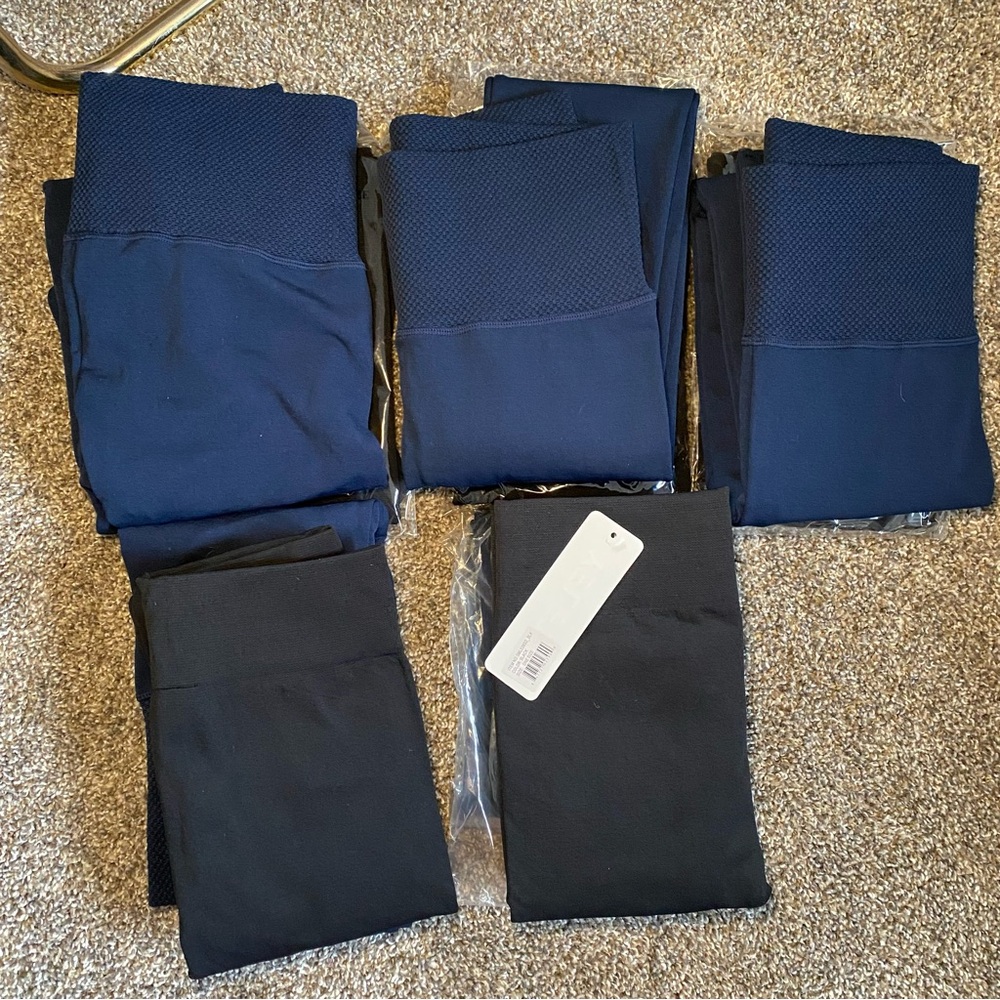 Navy and Black fleece Leggings Pack (2 pairs)